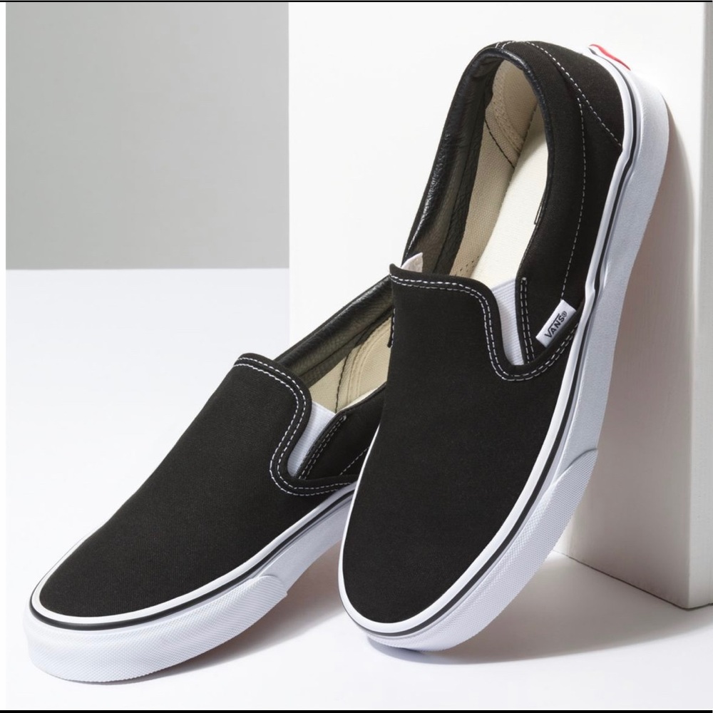 NWT Vans Black Classic Slip-On
